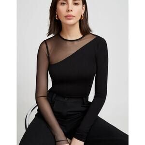 NWOT Marcella Milo Top in Black SZ M